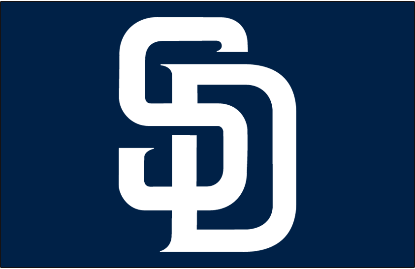 San Diego Padres 2004-2019 Cap Logo vinyl decal